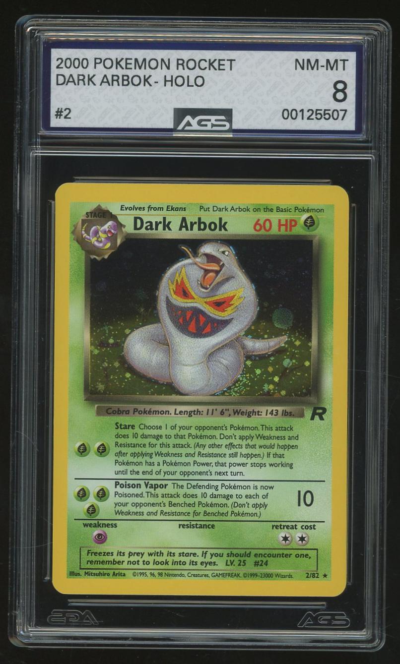Dark Arbok Team Rocket Unlimited 2/82 AGS 8