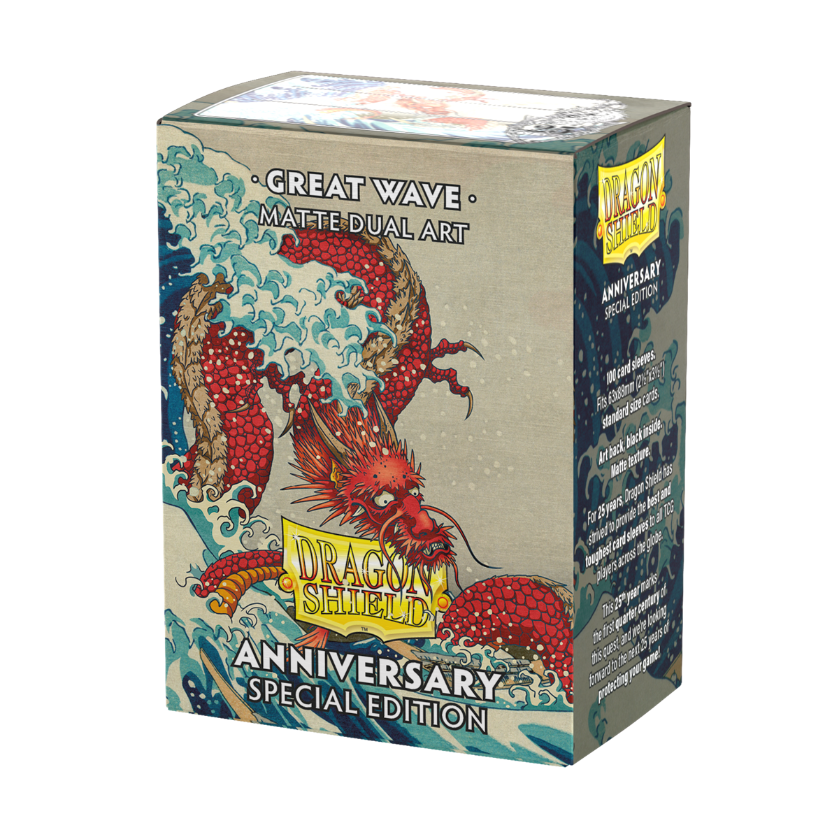 Dragon Shield: Standard 100ct Art Sleeves - Great Wave (Anniversary Sp Dragon Shield: Standard 100ct Art Sleeves - Great Wave (Anniversary Sp