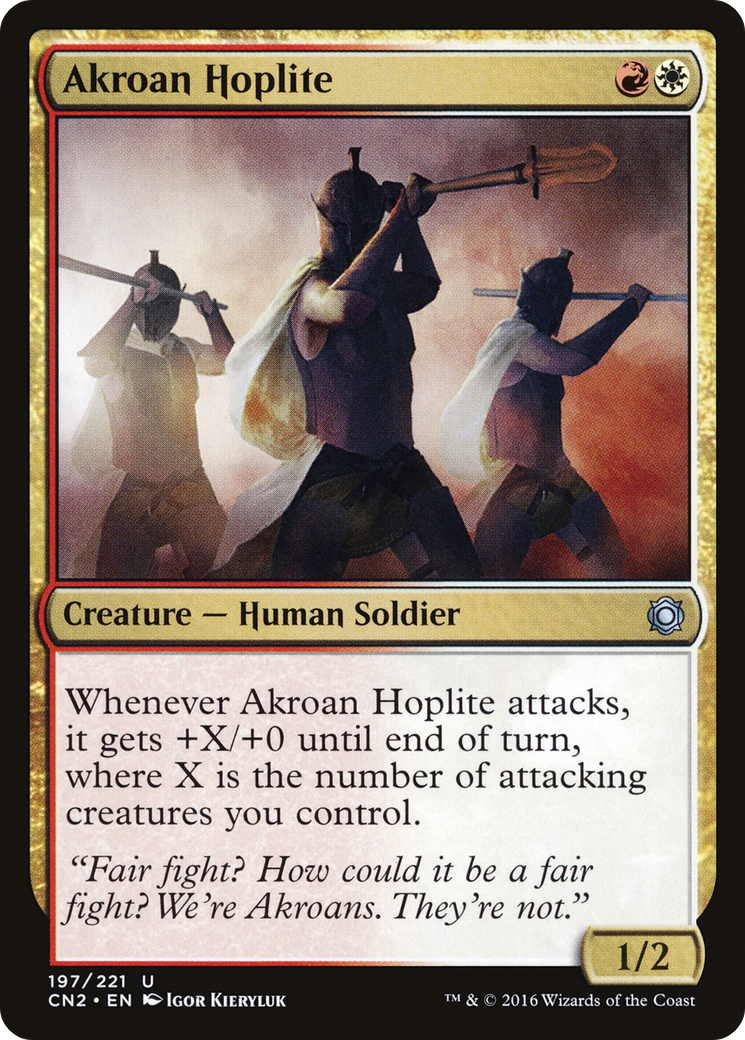 Akroan Hoplite (CN2-197) - Conspiracy: Take the Crown