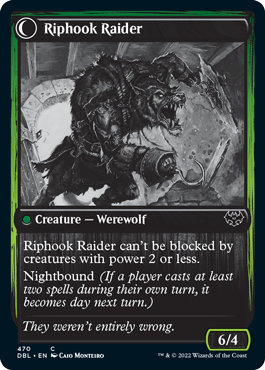 Hookhand Mariner // Riphook Raider (DBL-470) - Innistrad: Double Feature: (Double Faced Transform) Foil