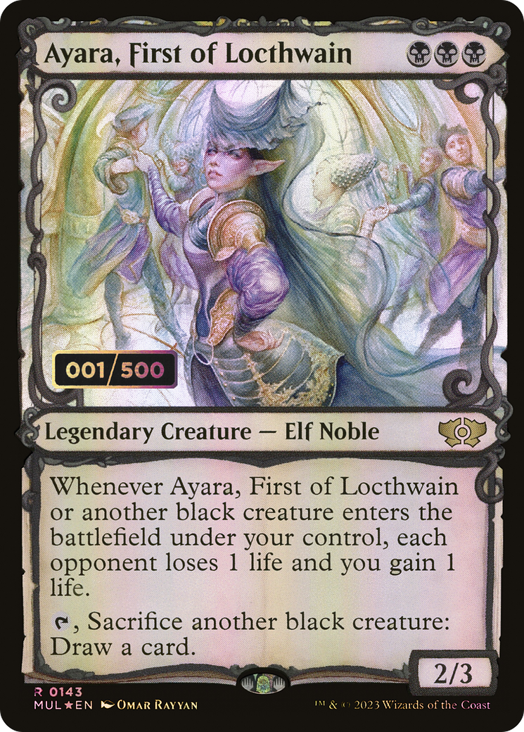 Ayara, First of Locthwain (MUL-143) - Multiverse Legends: (Showcase) Foil