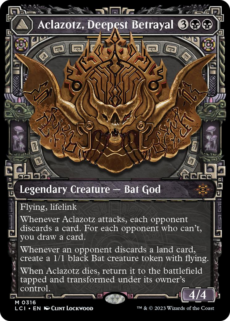 Aclazotz, Deepest Betrayal // Temple of the Dead (LCI-316) - The Lost Caverns of Ixalan: (Showcase)