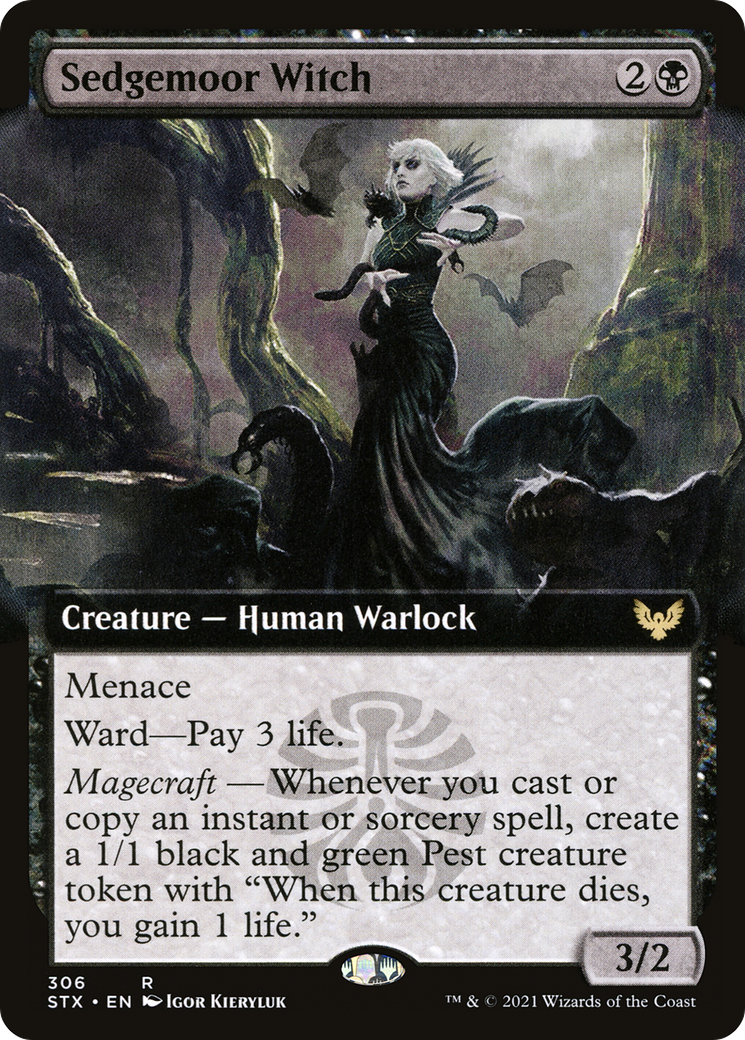 Sedgemoor Witch (STX-306) - Strixhaven: School of Mages: (Extended Art)