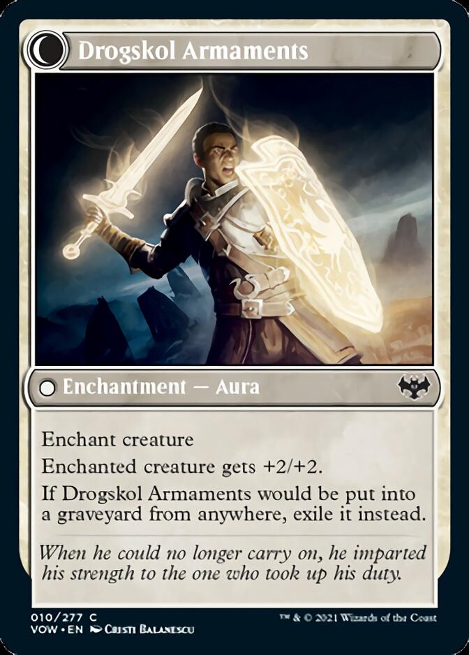 Drogskol Infantry // Drogskol Armaments (VOW-010) - Innistrad: Crimson Vow: (Double Faced Transform) Foil