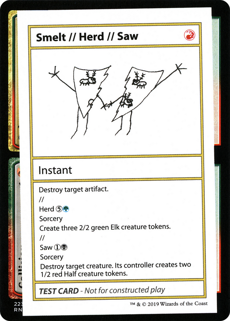 Smelt // Herd // Saw (CMB1-100) - Mystery Booster Playtest Cards 2021