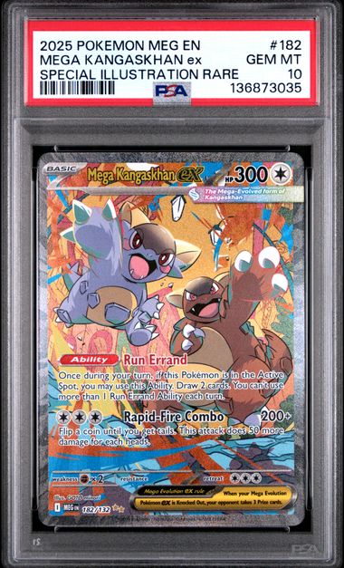 Mega Kangaskhan ex SIR Mega Evolution ME01 182/132 PSA 10