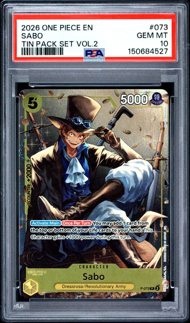 Sabo Tin Pack Set Vol.2 P-073 PSA 10