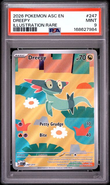 Dreepy Illustration Rare ME Ascended Heroes 247/217 PSA 9