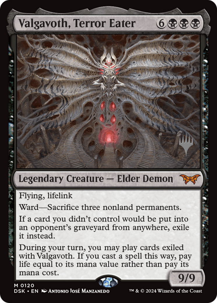 Valgavoth, Terror Eater (PPDSK-120) - Duskmourn: House of Horror Promos Foil