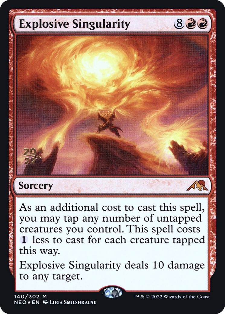 Explosive Singularity (PRE-140S) - Kamigawa: Neon Dynasty Promos Foil