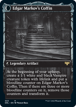 Edgar, Charmed Groom // Edgar Markov's Coffin (DBL-503) - Innistrad: Double Feature: (Double Faced Transform) Foil