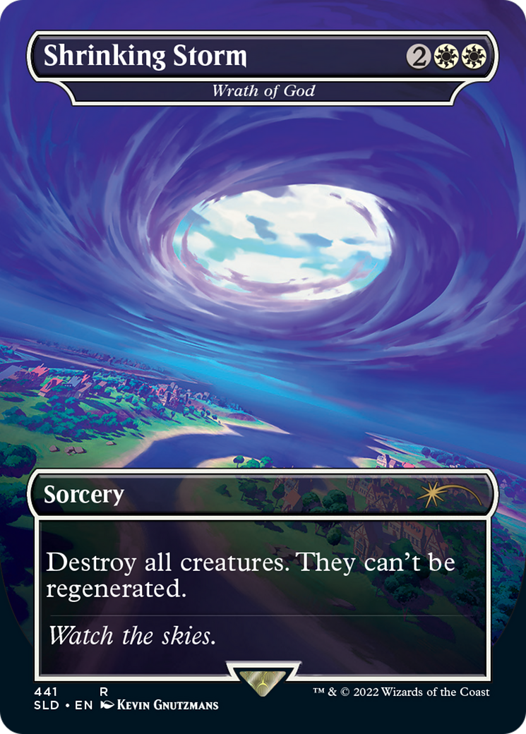 Wrath of God (SLD-441) - Secret Lair Drop / Shrinking Storm (Borderless)
