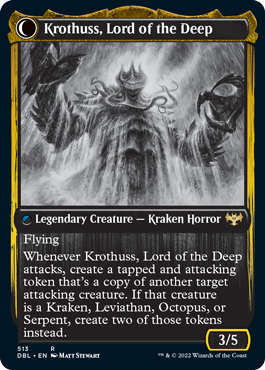 Runo Stromkirk // Krothuss, Lord of the Deep (DBL-513) - Innistrad: Double Feature: (Double Faced Transform) Foil
