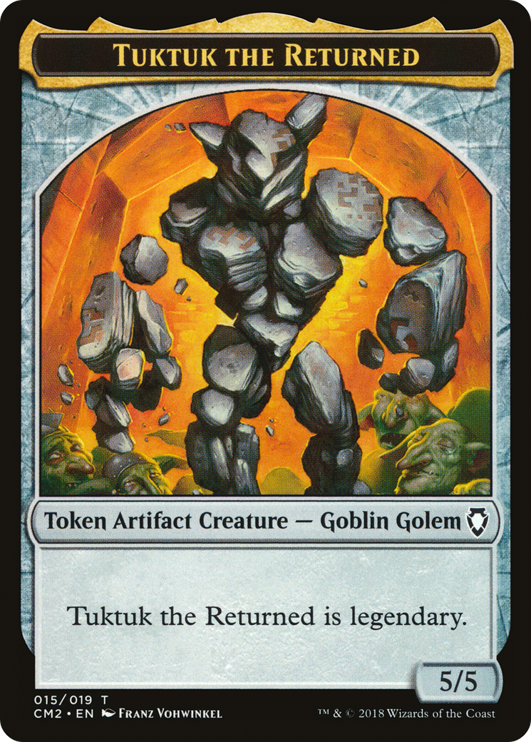 Tuktuk the Returned (CM2-015) - Commander Anthology Volume II Tokens