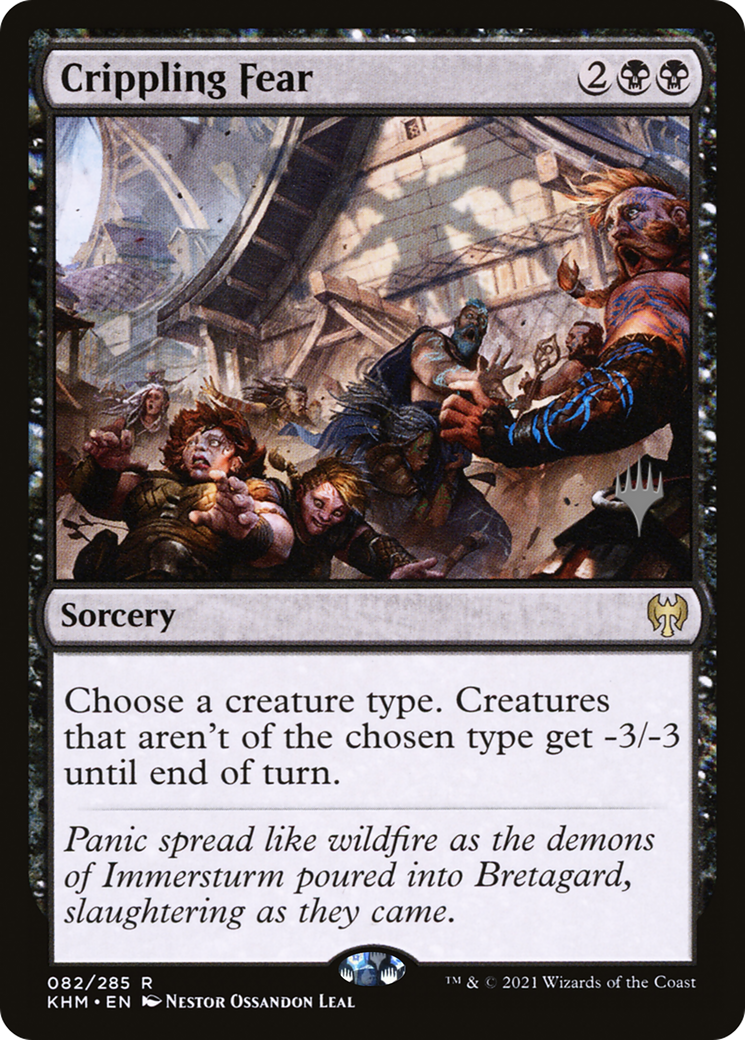 Crippling Fear (PPKHM-82P) - Kaldheim Promos