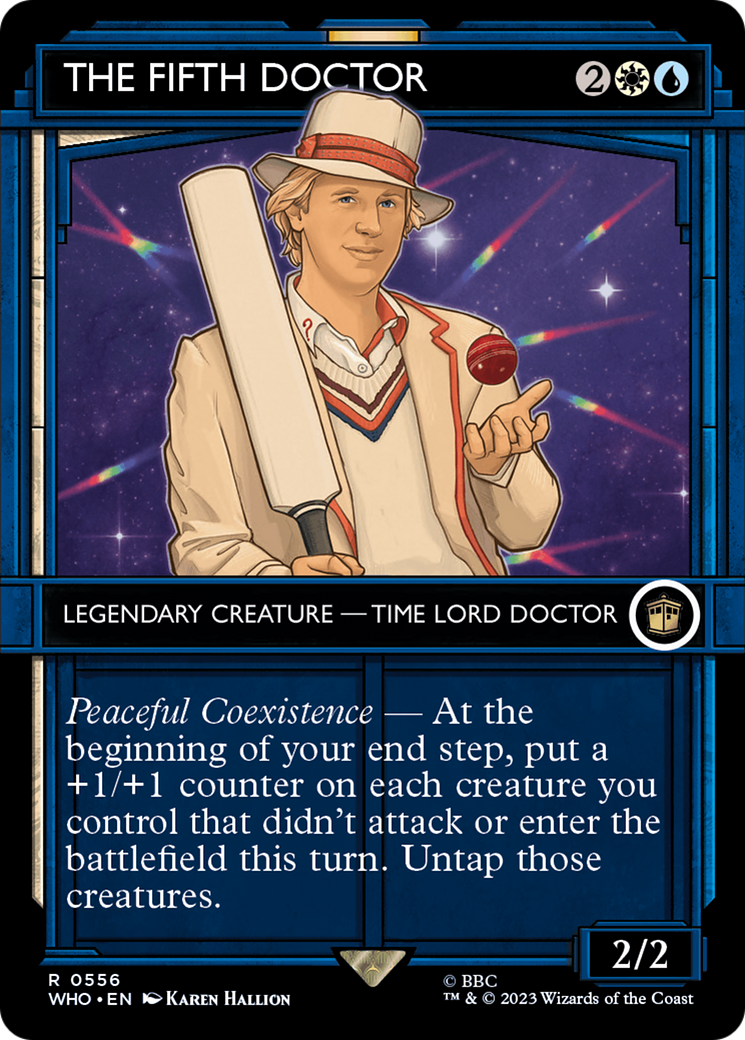 The Fifth Doctor (WHO-556) - Doctor Who: (Showcase) (Borderless) Foil