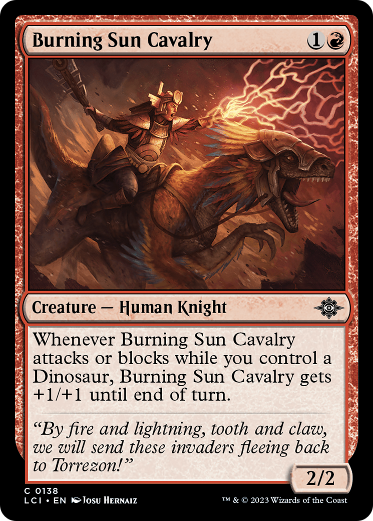Burning Sun Cavalry (LCI-138) - The Lost Caverns of Ixalan