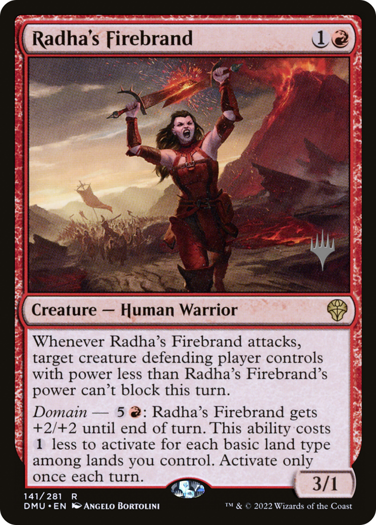 Radha's Firebrand (PPDMU-141P) - Dominaria United Promos