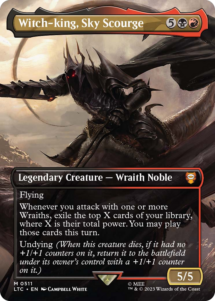 Witch-king, Sky Scourge (LTC-511) - Tales of Middle-earth Commander (Borderless) Foil