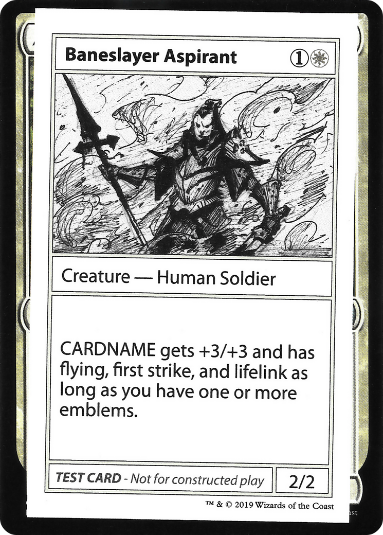 Baneslayer Aspirant (CMB1-) - Mystery Booster Playtest Cards 2021