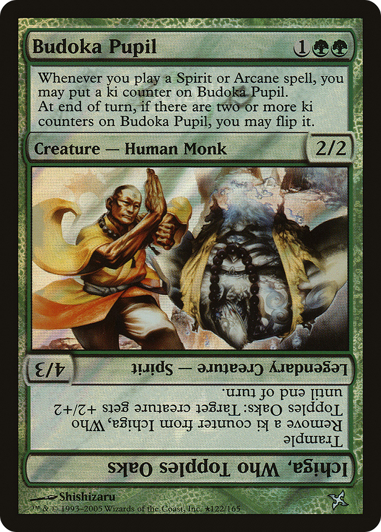 Budoka Pupil // Ichiga, Who Topples Oaks (LARP-122★) - Betrayers of Kamigawa Promos Foil