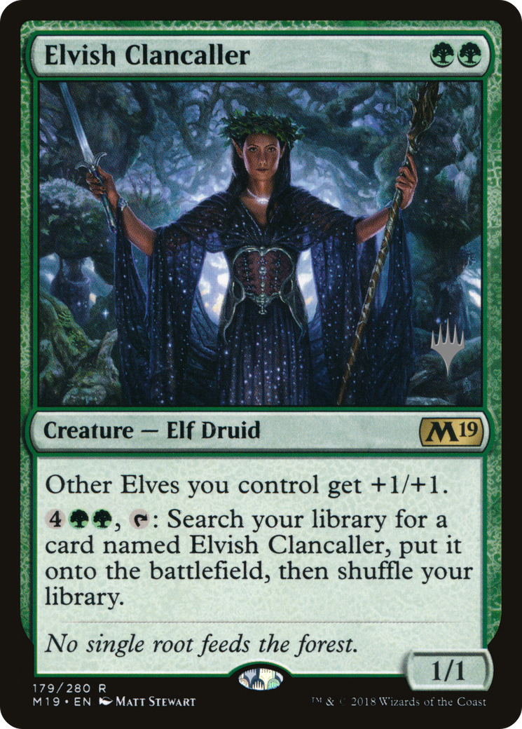 Elvish Clancaller (PPM20-179P) - Core Set 2019 Promos Foil
