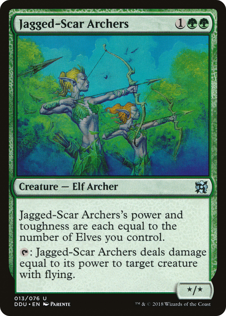 Jagged-Scar Archers (DDU-013) - Duel Decks: Elves vs. Inventors