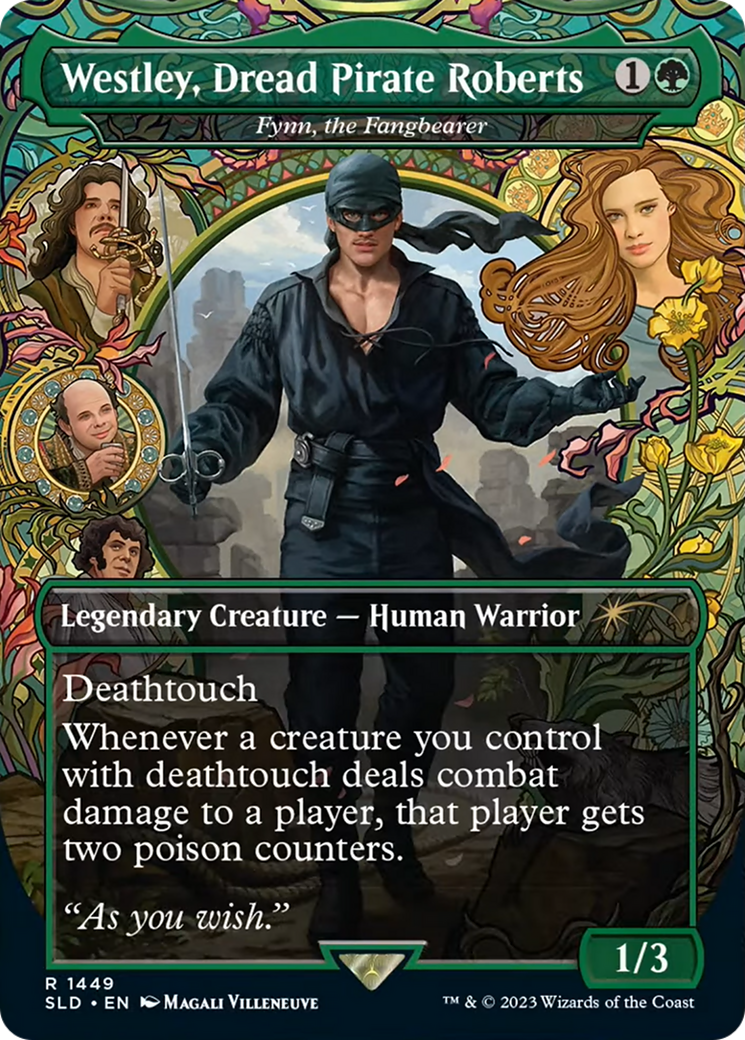 Fynn, the Fangbearer (SLD-1449) - Secret Lair Drop / Westley, Dread Pirate Roberts (Borderless) Foil