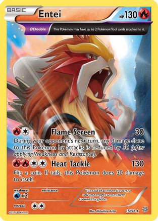 Entei 015/98 - XY Ancient Origins Reverse Holofoil