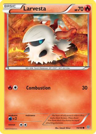 Larvesta 016/98 - XY Ancient Origins Reverse Holofoil