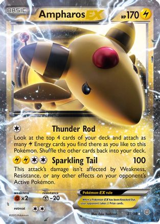 Ampharos EX 027/98 - XY Ancient Origins Holofoil