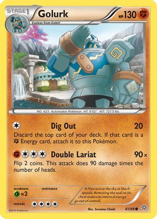 Golurk 041/98 - XY Ancient Origins Reverse Holofoil