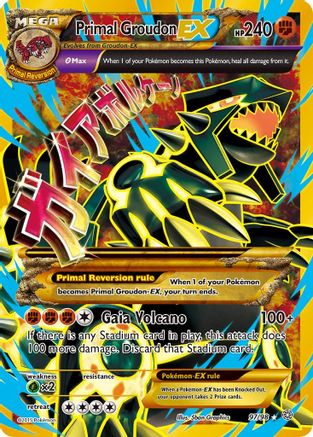 Primal Groudon EX (Shiny Full Art) 097/98 - XY Ancient Origins Holofoil