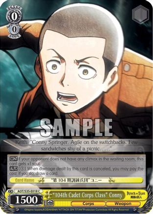 "104th Cadet Corps Class" Conny (AOT/S35-E018 C) - Attack on Titan