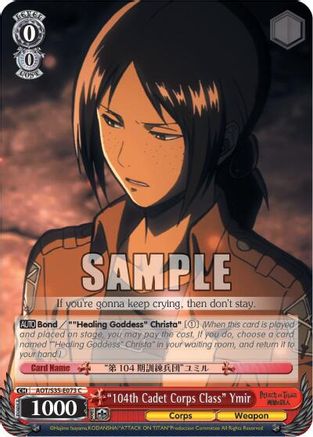 "104th Cadet Corps Class" Ymir (AOT/S35-E073 C) - Attack on Titan