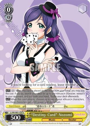 "Destiny Card" Nozomi (LL/EN-W01-024 U) - Love Live! DX