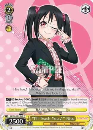 "I'll Teach You~" Nico (LL/EN-W01-042 C) - Love Live! DX