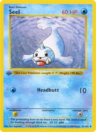 Seel 041/102 - Base Set Shadowless Unlimited