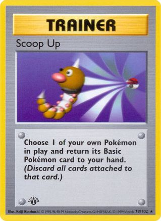 Scoop Up 078/102 - Base Set Shadowless Unlimited