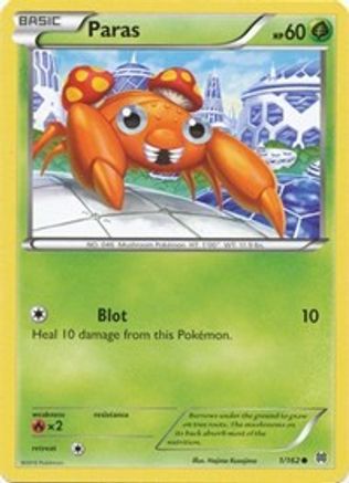 Paras 001/162 - XY BREAKthrough Reverse Holofoil