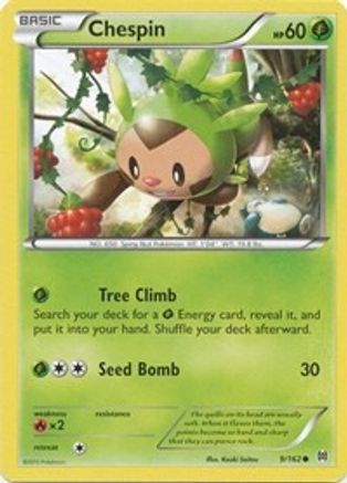 Chespin 009/162 - XY BREAKthrough Reverse Holofoil