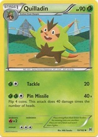 Quilladin 010/162 - XY BREAKthrough Reverse Holofoil