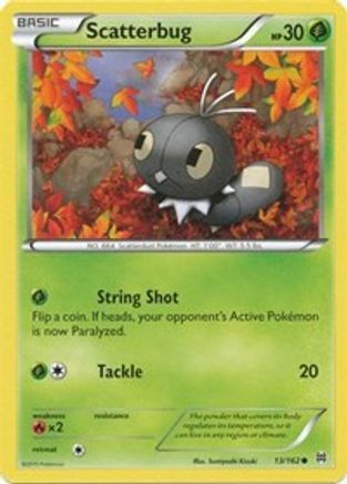 Scatterbug 013/162 - XY BREAKthrough Reverse Holofoil