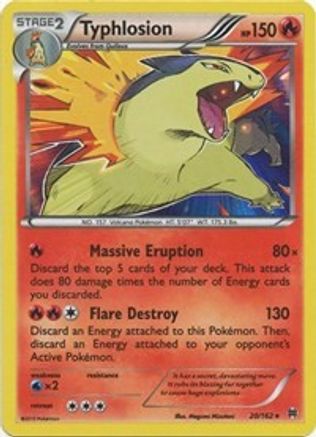 Typhlosion 020/162 - XY BREAKthrough Reverse Holofoil