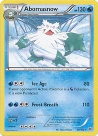 Abomasnow 040/162 - XY BREAKthrough Reverse Holofoil