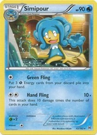 Simipour 042/162 - XY BREAKthrough Reverse Holofoil