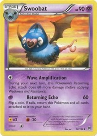 Swoobat 072/162 - XY BREAKthrough Reverse Holofoil