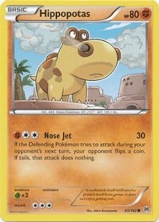 Hippopotas 083/162 - XY BREAKthrough