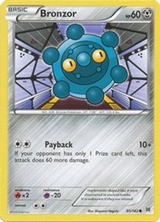 Bronzor 095/162 - XY BREAKthrough Reverse Holofoil