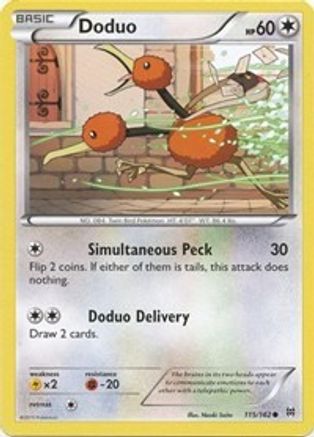 Doduo 115/162 - XY BREAKthrough Reverse Holofoil